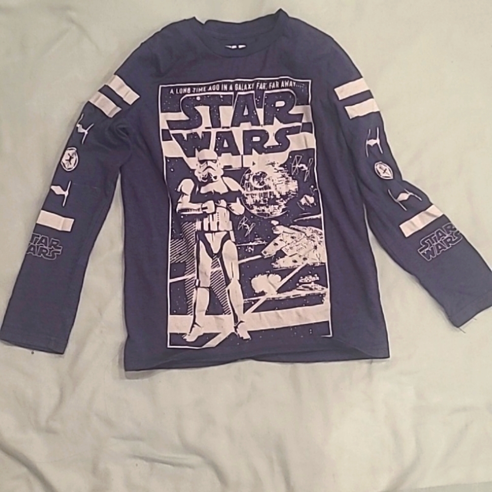 Star Wars boys long sleeve tee szM blue/white